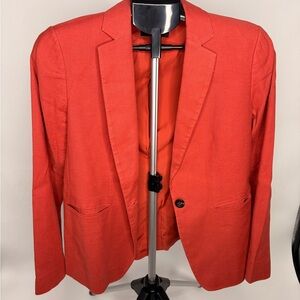 Ann Taylor womens red orange Blazer